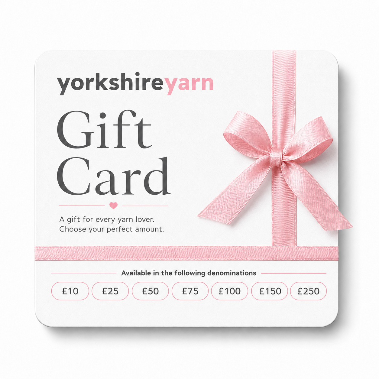 Yorkshire Yarn Gift Cards